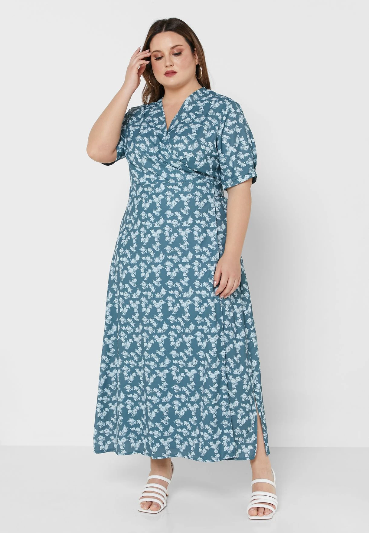 V Neck Printed Dress 1 V Neck Printed Dress