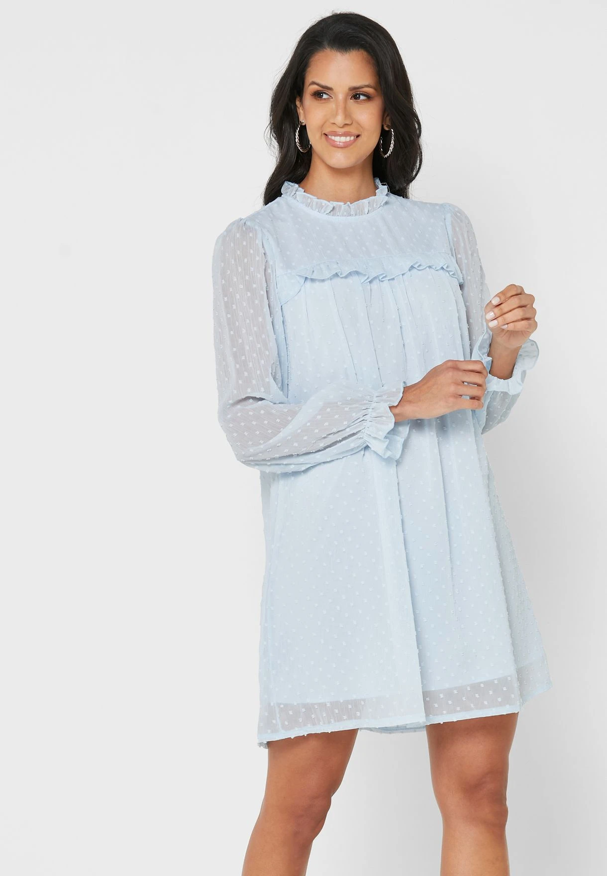 ELLA High Neck Textured Dress 1 ELLA High Neck Textured Dress