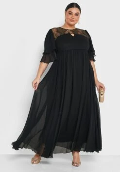 Lace Insert Detail Dress