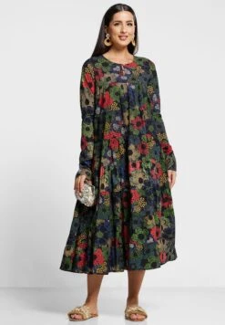 Floral Printed Tiered Dress