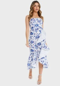 Floral Print Wrap Dress