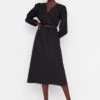Trendyol Surplice Neck Puff Sleeve Dress