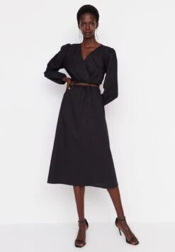Trendyol Surplice Neck Puff Sleeve Dress