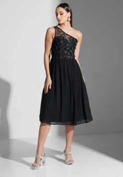 One Shoulder Pleated Dress