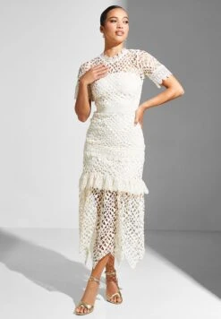 Asymmetric Hem Laser Cut Dress