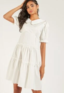 Puff Sleeve Tiered Dress