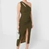 One Shoulder Cut Out Detail Dress