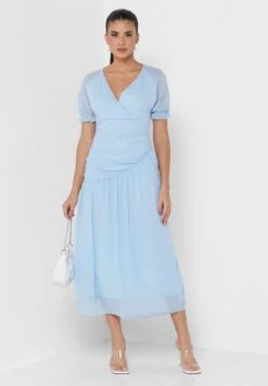 ELLA Solid Flared Dress