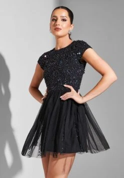 Sequined Dress With Tulle