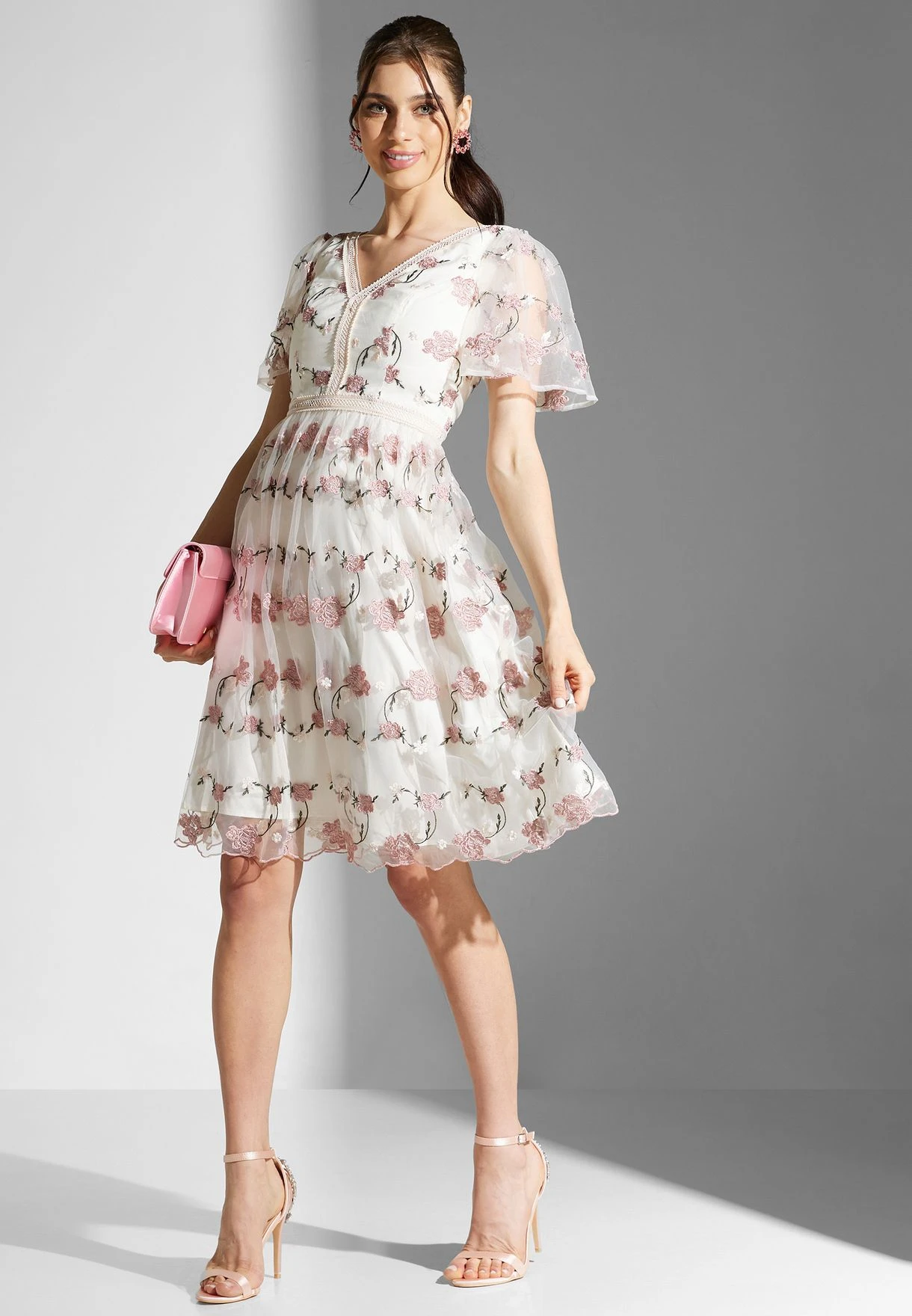 Embroidered Lace Detail Dress 1 Embroidered Lace Detail Dress