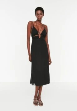Trendyol Halter Neck Strappy Cut Out Detail Dress
