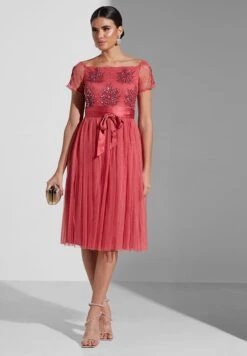 Embellished Belted Dress