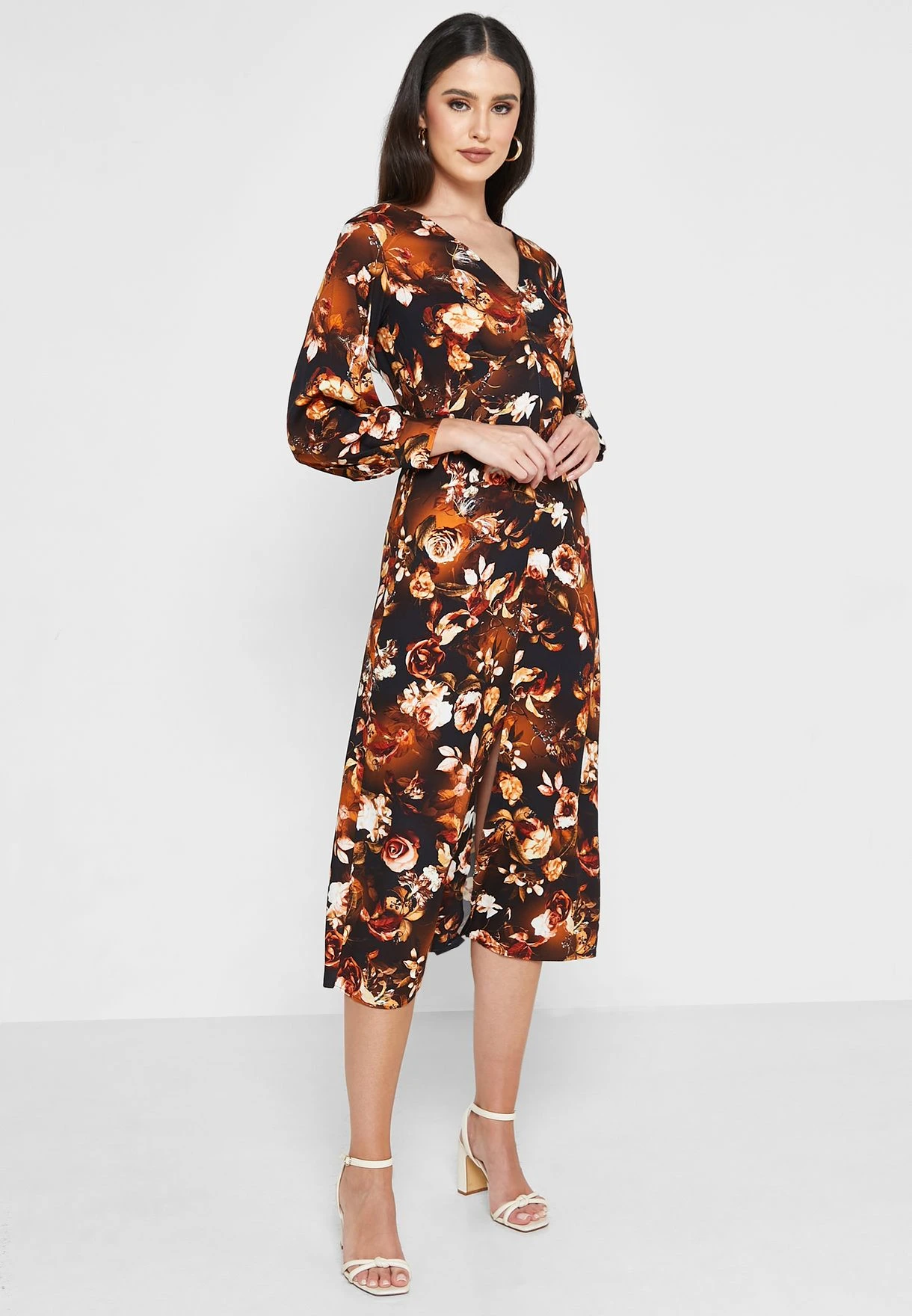 Balloon Sleeve Floral Print Dress 1 Balloon Sleeve Floral Print Dress