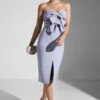 Strapless Bow Midi Dress