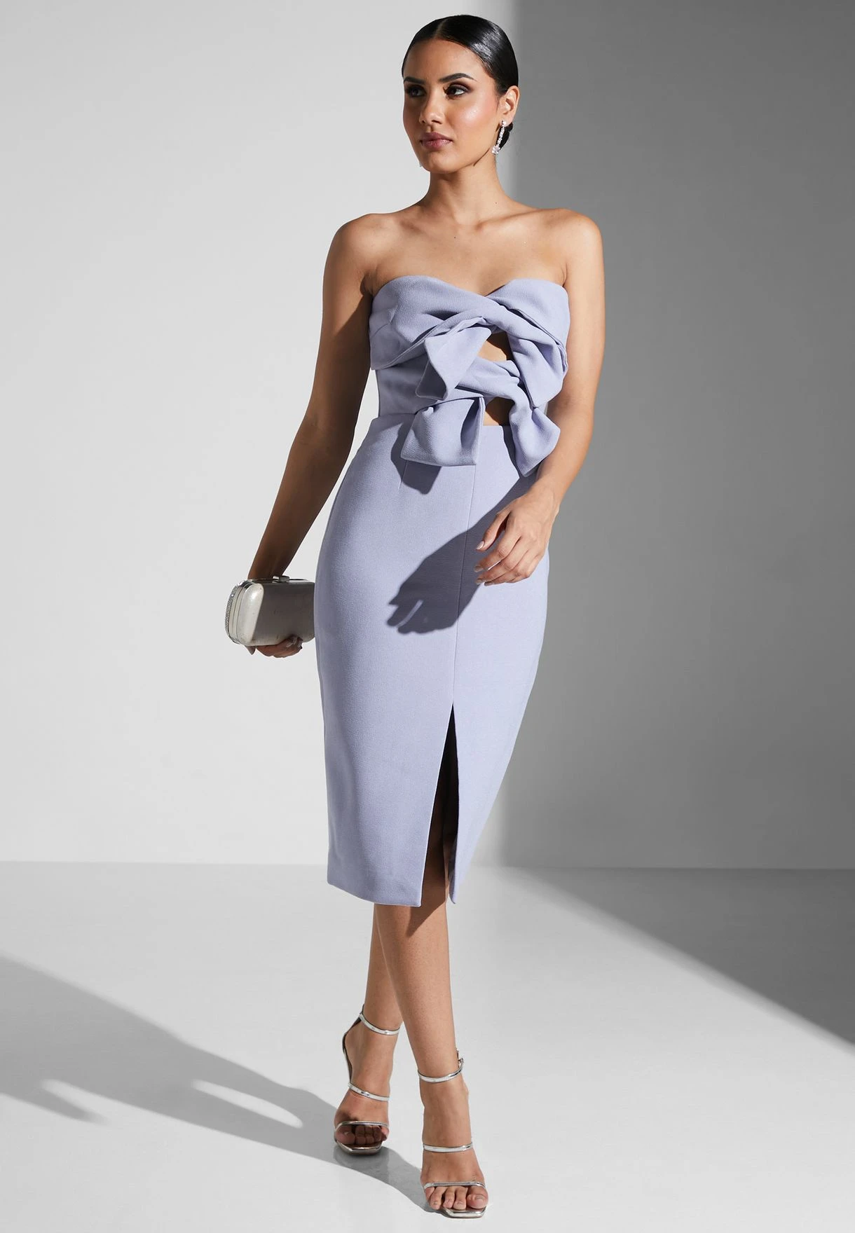 Strapless Bow Midi Dress 1 Strapless Bow Midi Dress