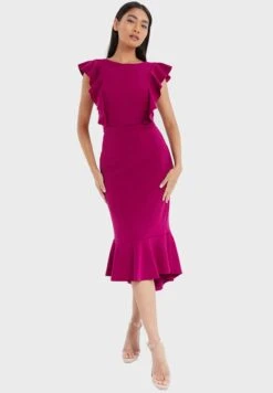 Ruffle Hem Bodycon Dress