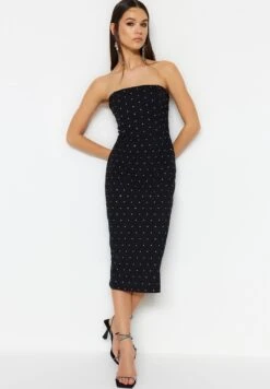 Trendyol Embellished Bardot Dress