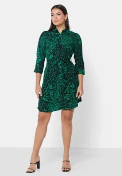 New Look Printed Button Detail Shirt Dress