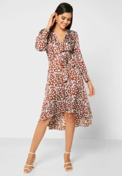 Printed Wrap Dress
