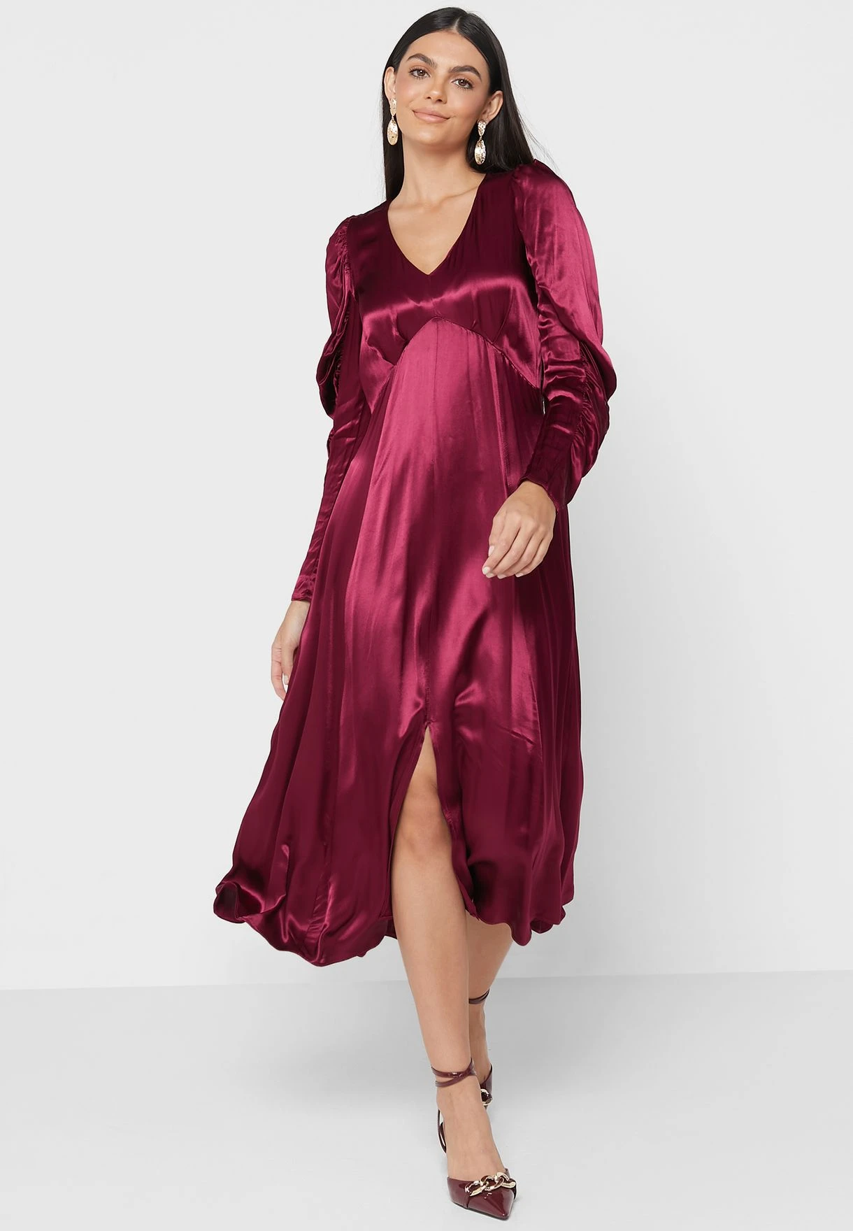 Plunge Neck Dress 1 Plunge Neck Dress