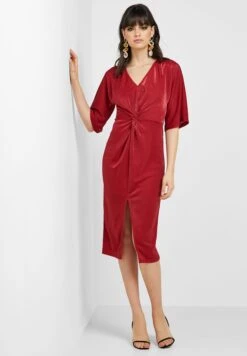 Koton Front Twisted Split Dress