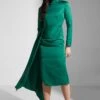 Asymmetrical Hem Knitted Dress