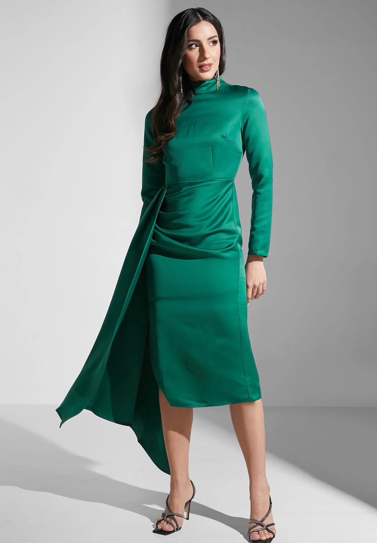 Asymmetrical Hem Knitted Dress 1 Asymmetrical Hem Knitted Dress