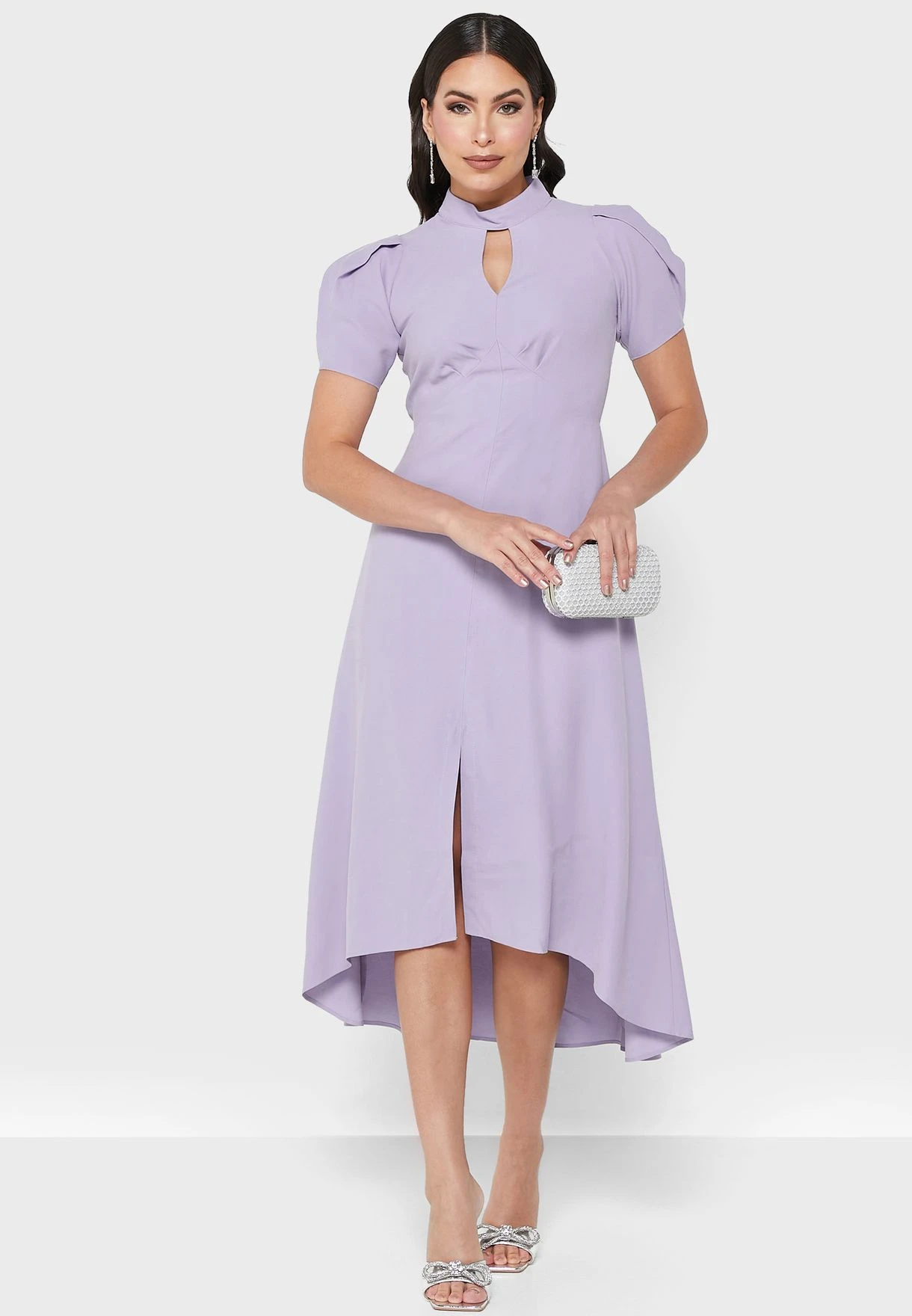 Front Keyhole Asymmetric Dress 1 Front Keyhole Asymmetric Dress