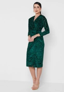 Surplice Knot Detail Dress