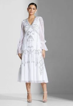 Embellished Ruffle Detail Dress