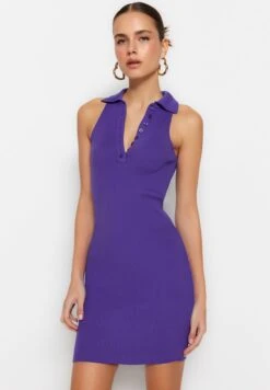 Trendyol Polo Neck Knitted Dress