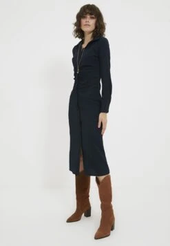Trendyol Button Down Ruched Shirt Dress