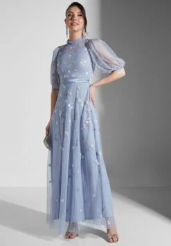 Floral Mesh Detail Dress