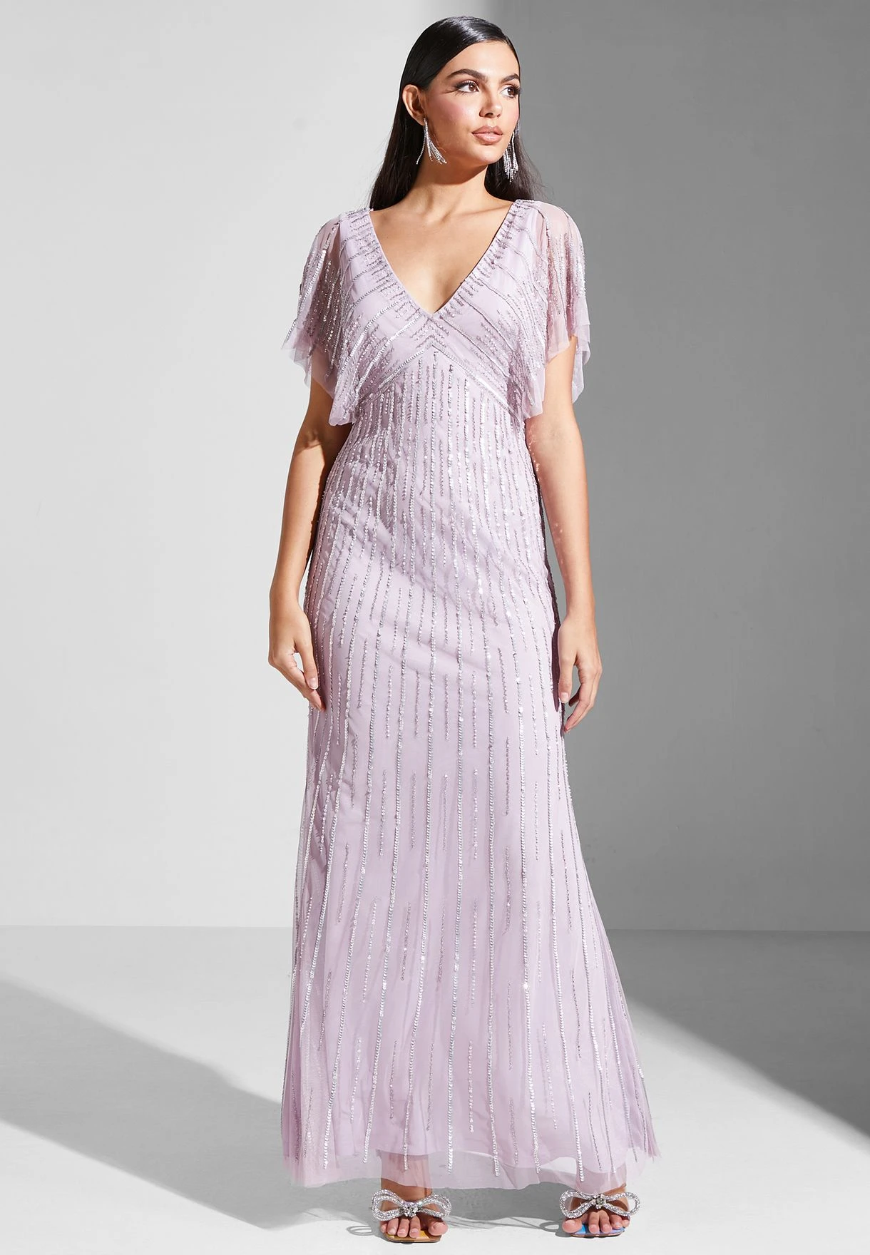 Embellished V Neck Dress 1 Embellished V Neck Dress