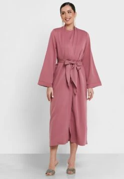 Cinched Waist Detail Dress With Jacket