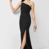 One Shoulder Dress With Slit
