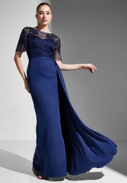 Embellished Drape Detail Dress