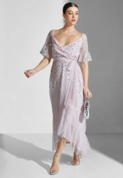 Ruffle Detail High Low Dress