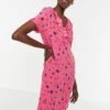 Trendyol Printed Ruffle Detail Dress