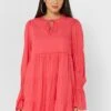 In The Style Ruffle Detail Layered Dress