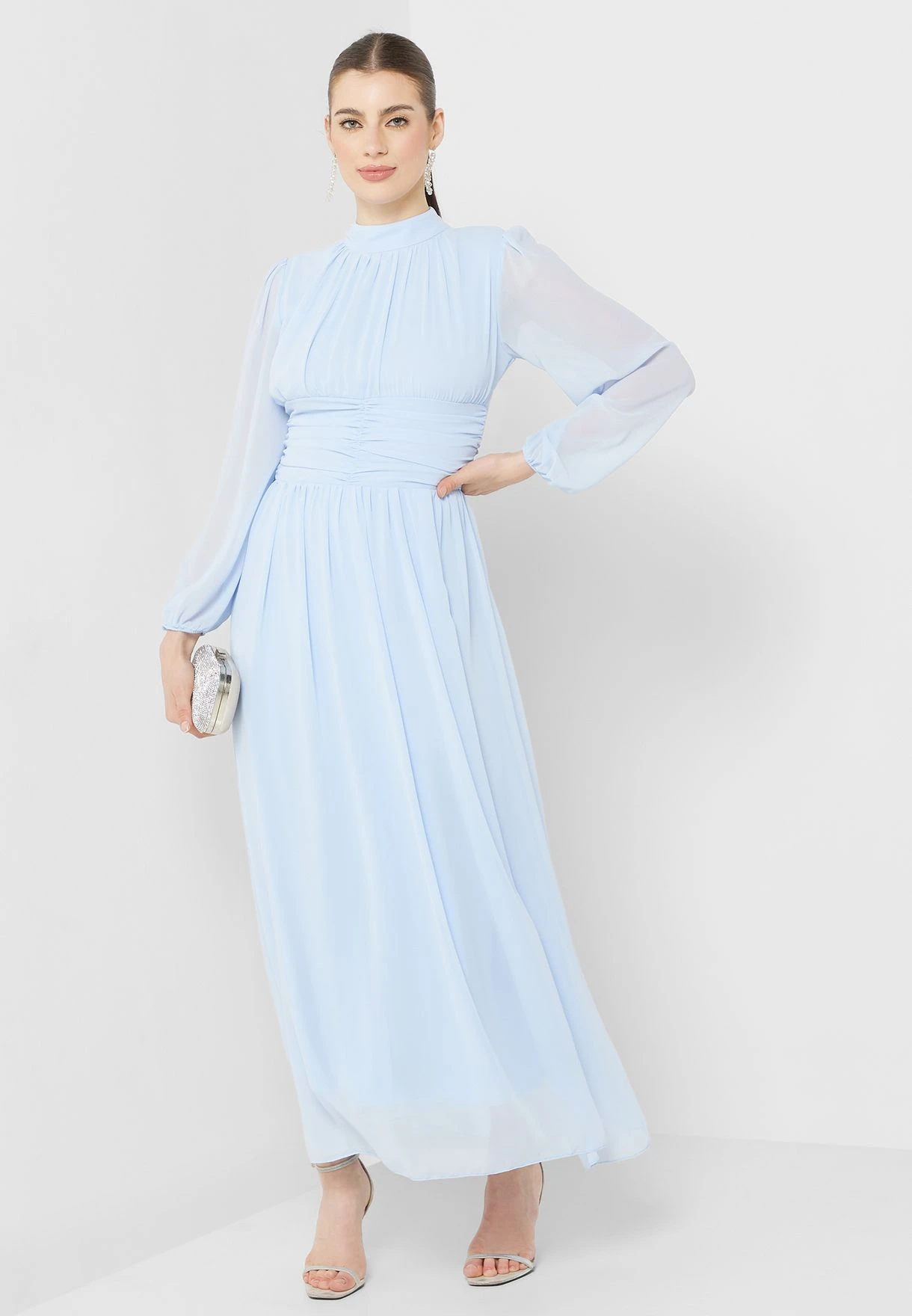 Ruched Waist Detail A-Line Dress 1 Ruched Waist Detail A-Line Dress