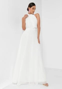 Halter Neck Chiffon Dress