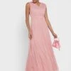 Off Shoulder Tulle Dress