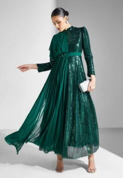 Chiffon Overlap Shimmer Dress