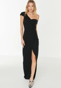 Trendyol Front Split Wrap Over Dress
