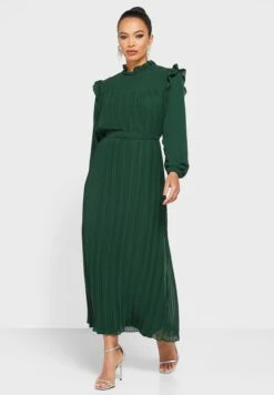 Pleated Shift Dress