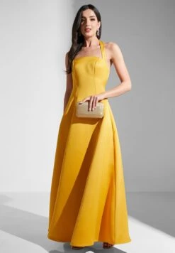 Halter Neck Tiered Dress