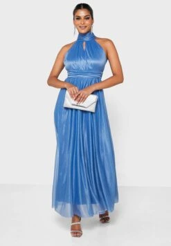 Halter Neck Shimmer Dress