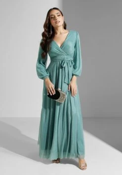 Shimmer Wrap Dress