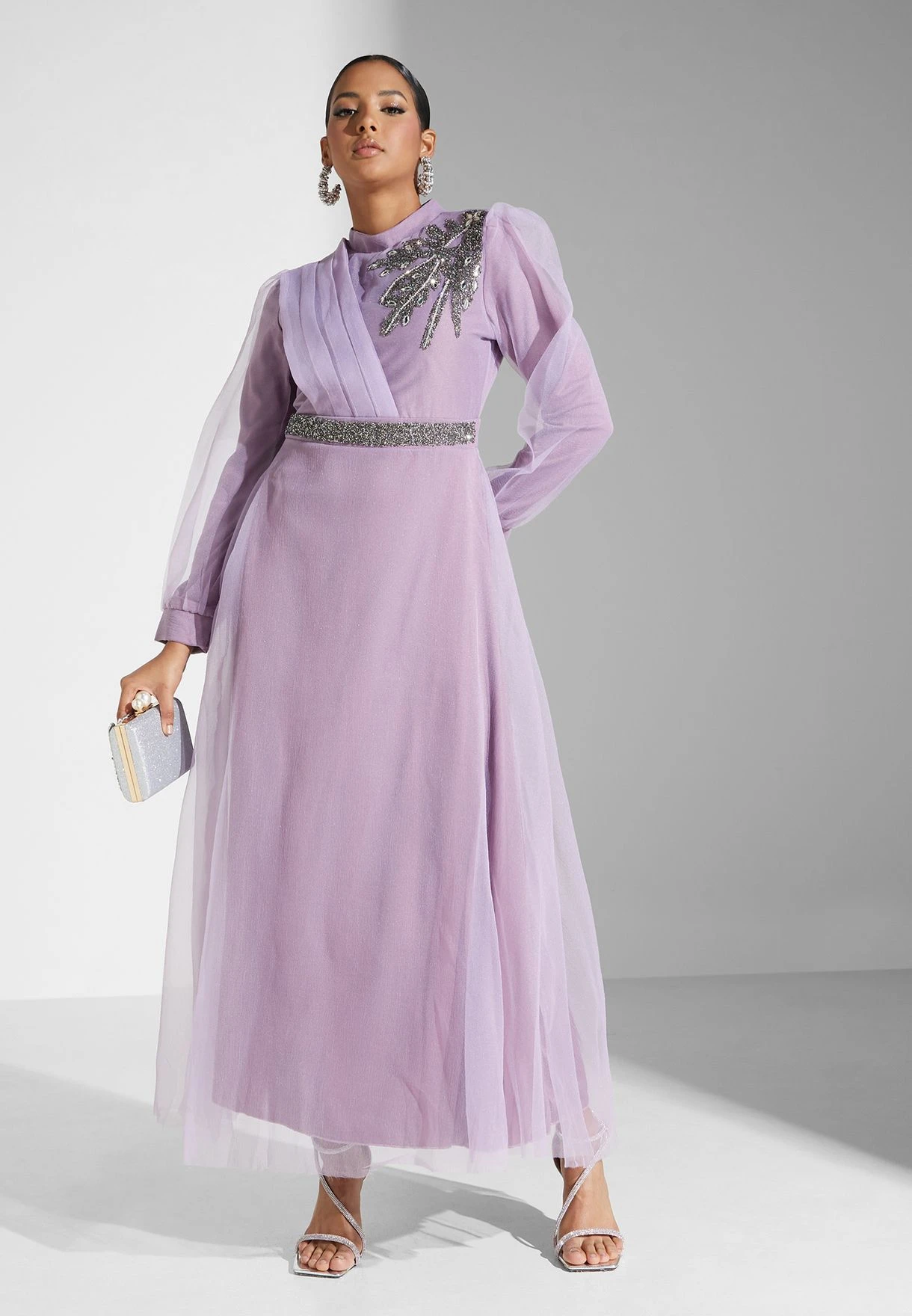 Embellished Detail Tulle Dress 1 Embellished Detail Tulle Dress